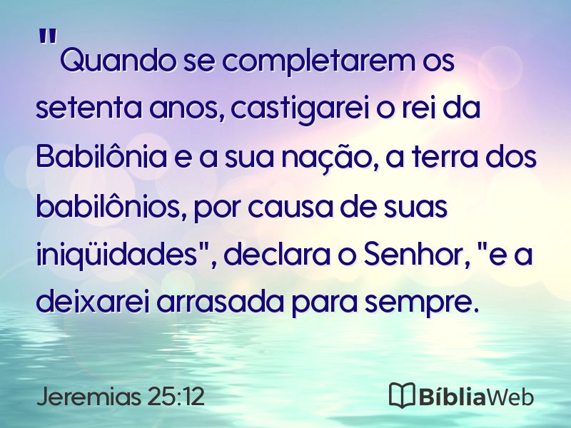 Jeremias 25:12 em imagem para compartilhar