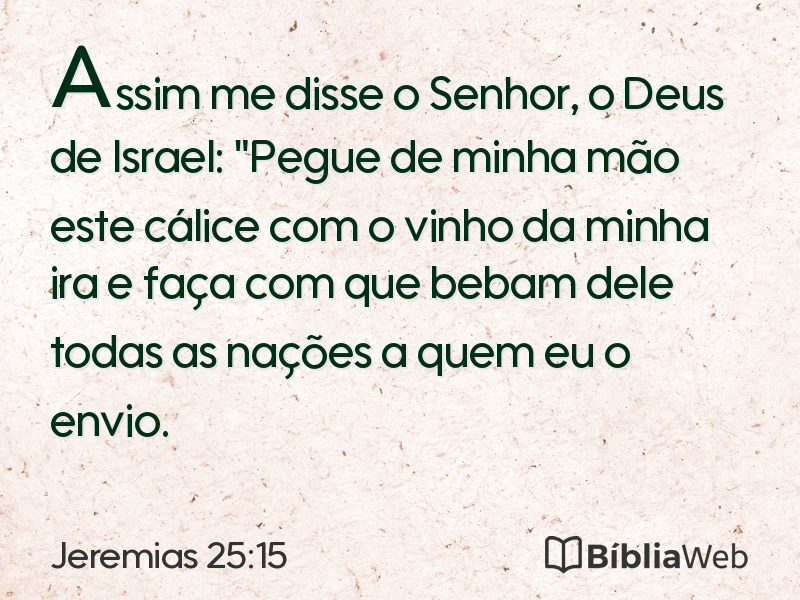 Jeremias 25:15 em imagem para compartilhar