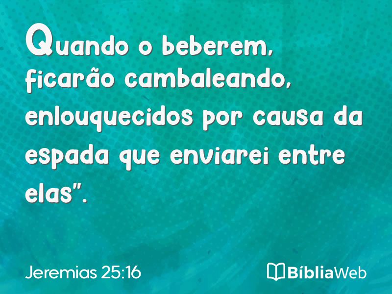 Jeremias 25:16 em imagem para compartilhar
