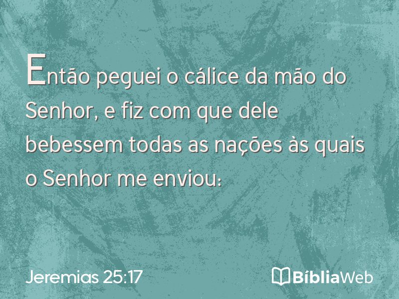 Jeremias 25:17 em imagem para compartilhar