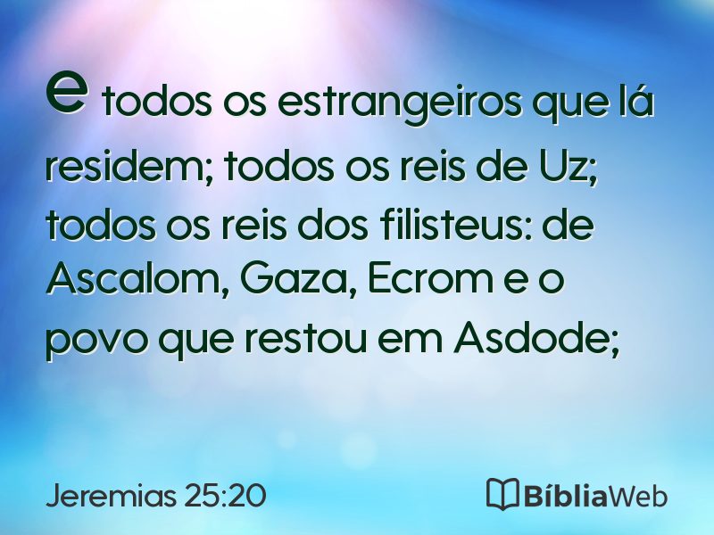 Jeremias 25:20 em imagem para compartilhar