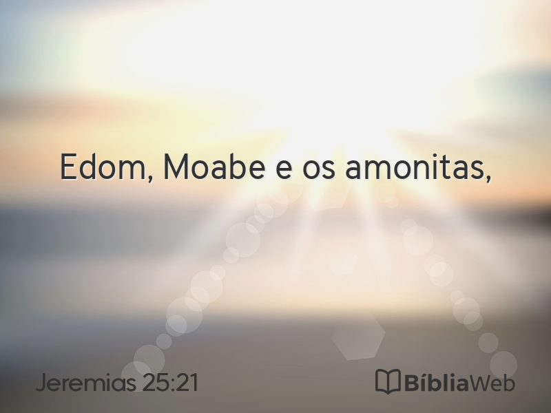 Jeremias 25:21 em imagem para compartilhar