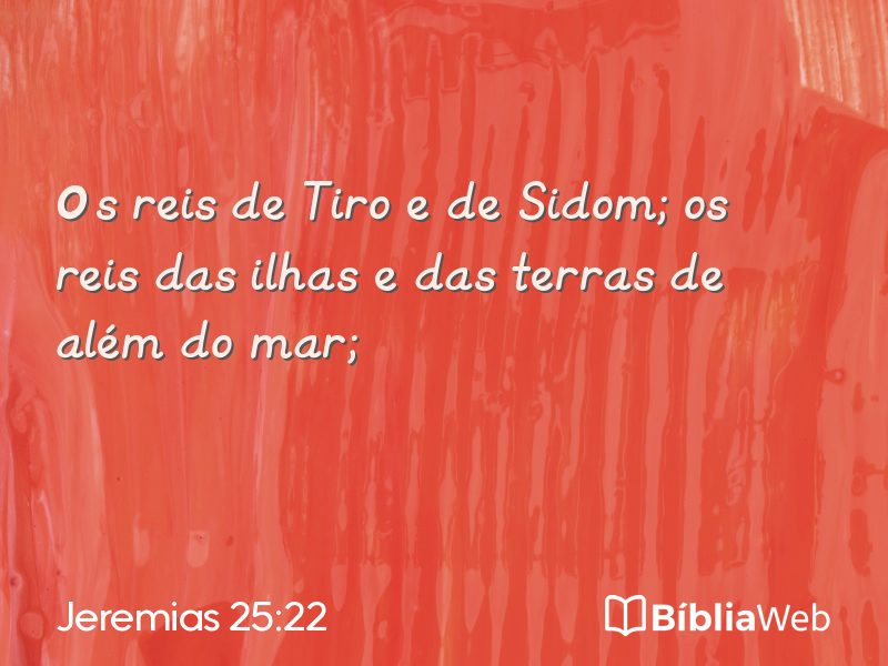 Jeremias 25:22 em imagem para compartilhar