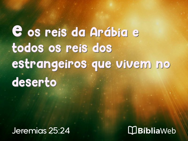 Jeremias 25:24 em imagem para compartilhar