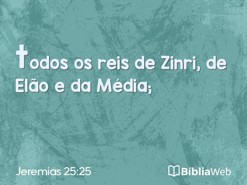 Jeremias 25:25 em imagem para compartilhar