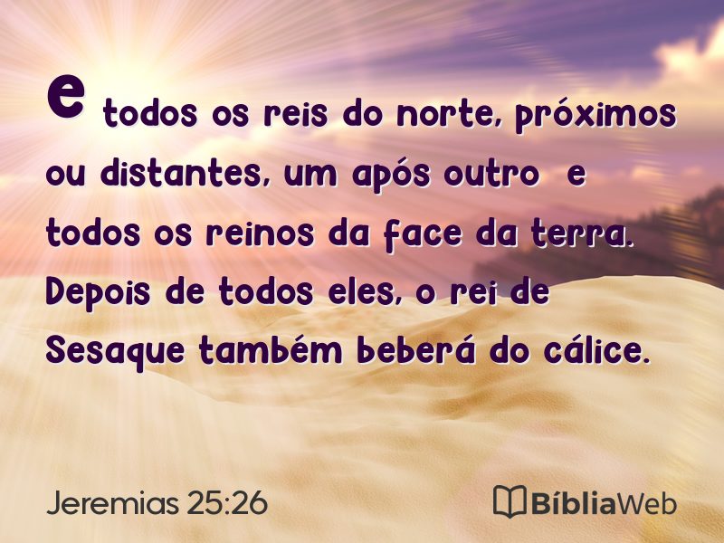 Jeremias 25:26 em imagem para compartilhar