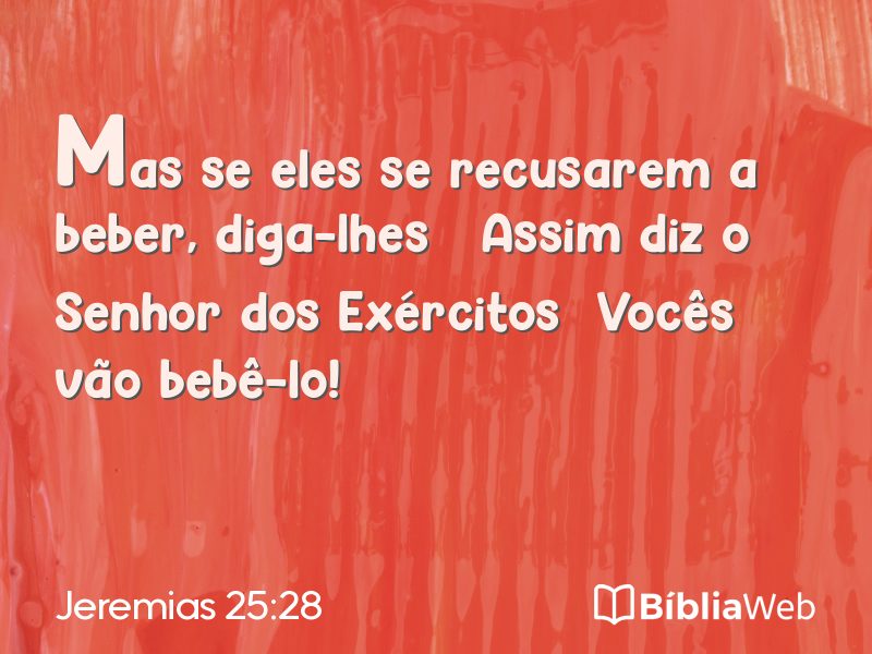 Jeremias 25:28 em imagem para compartilhar
