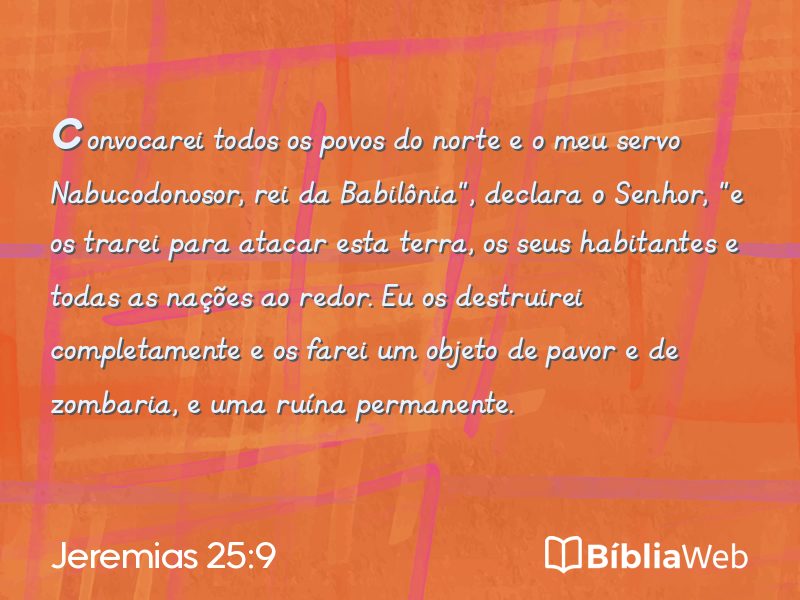 Jeremias 25:9 em imagem para compartilhar