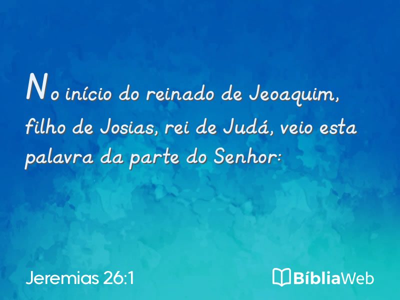 Jeremias 26:1 em imagem para compartilhar