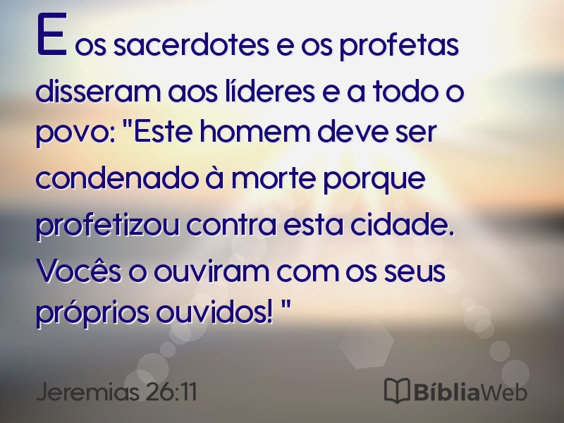 Jeremias 26:11 em imagem para compartilhar