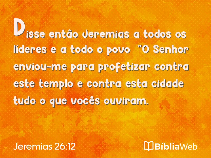 Jeremias 26:12 em imagem para compartilhar