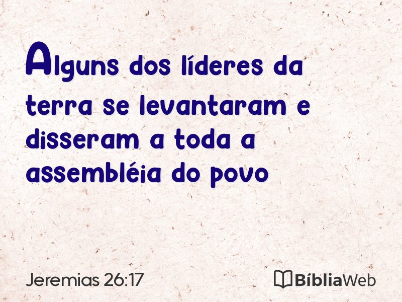 Jeremias 26:17 em imagem para compartilhar