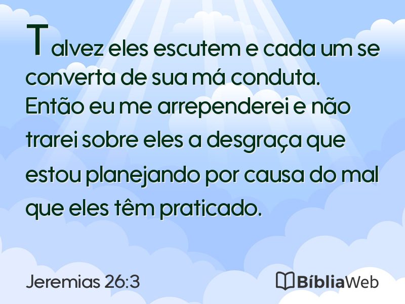 Jeremias 26:3 em imagem para compartilhar