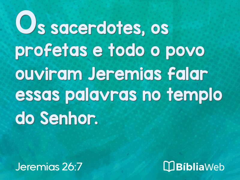 Jeremias 26:7 em imagem para compartilhar