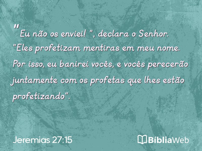 Jeremias 27:15 em imagem para compartilhar