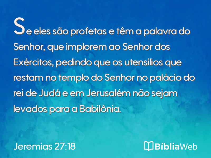 Jeremias 27:18 em imagem para compartilhar