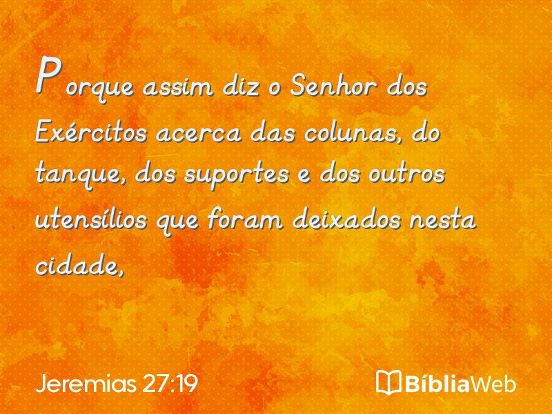 Jeremias 27:19 em imagem para compartilhar