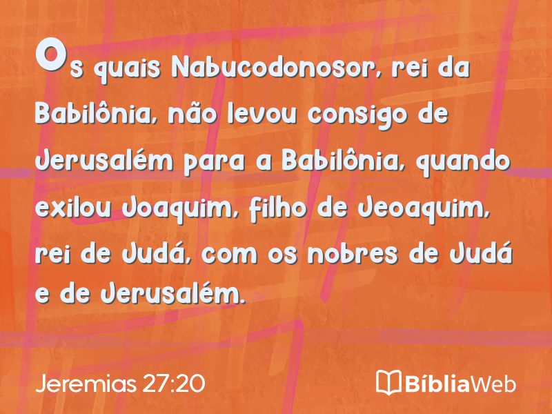 Jeremias 27:20 em imagem para compartilhar