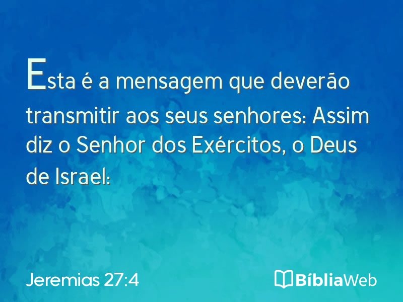 Jeremias 27:4 em imagem para compartilhar