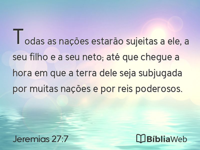 Jeremias 27:7 em imagem para compartilhar