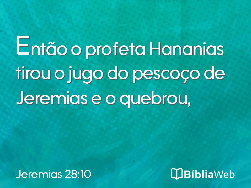 Jeremias 28:10 em imagem para compartilhar