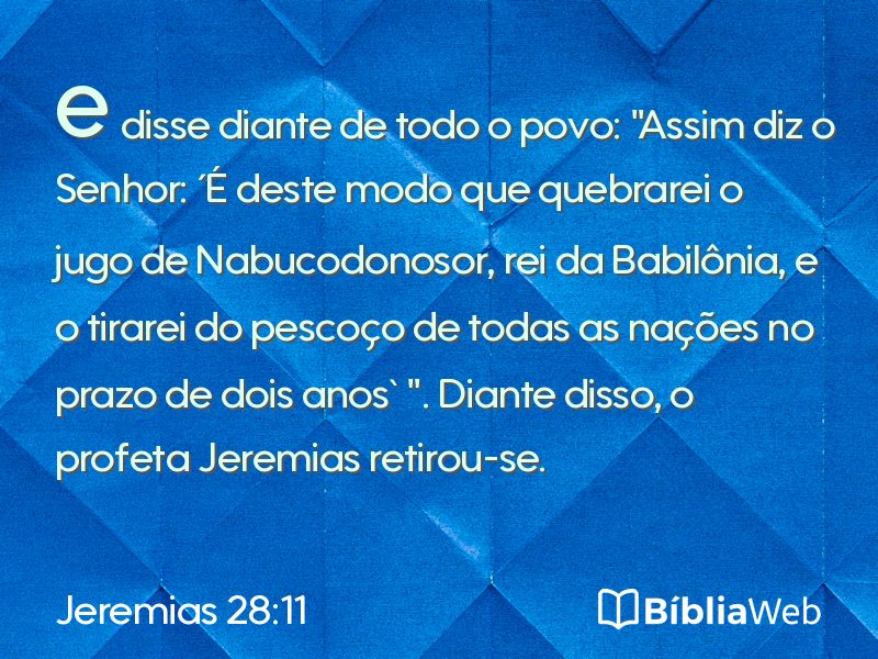 Jeremias 28:11 em imagem para compartilhar
