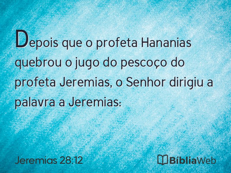 Jeremias 28:12 em imagem para compartilhar