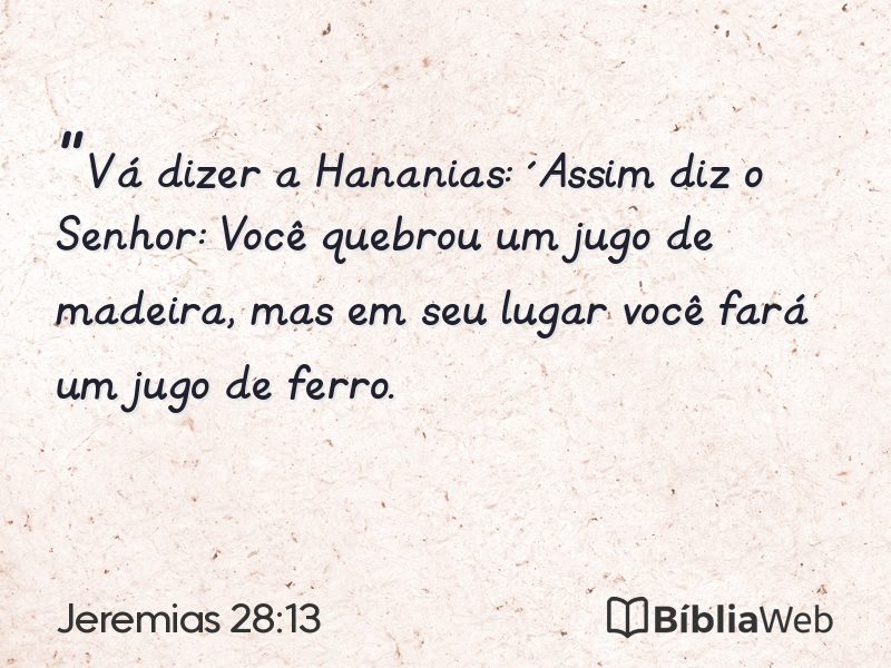 Jeremias 28:13 em imagem para compartilhar