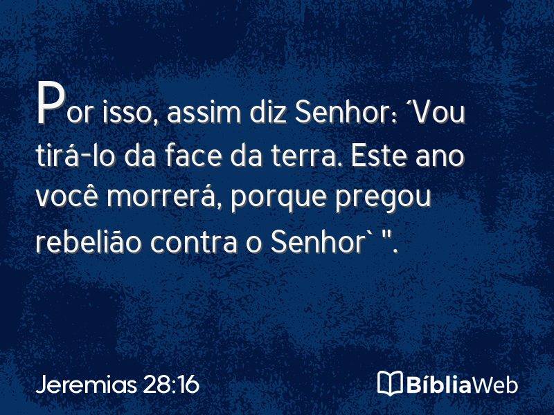 Jeremias 28:16 em imagem para compartilhar