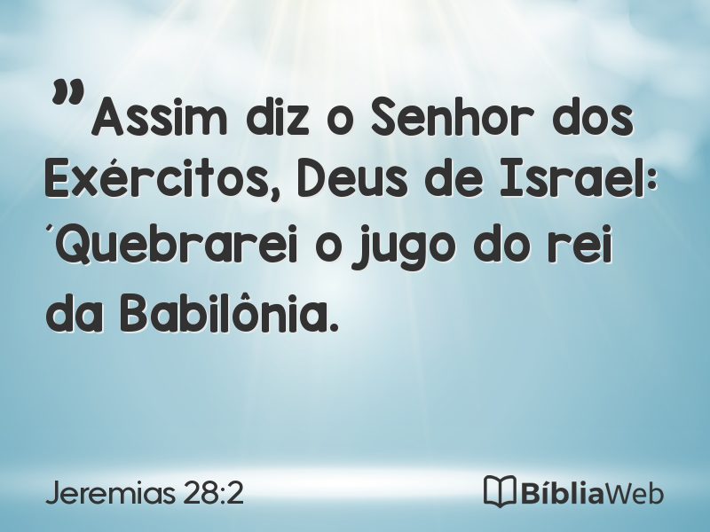 Jeremias 28:2 em imagem para compartilhar