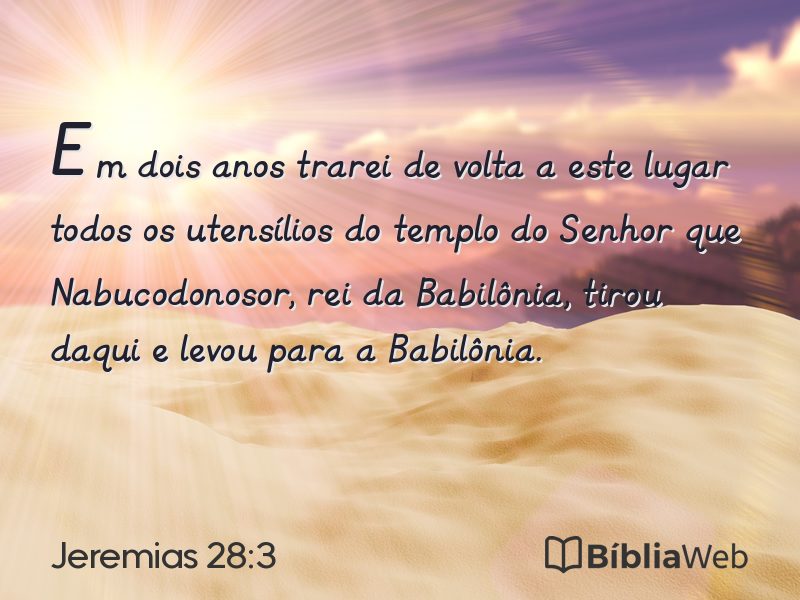Jeremias 28:3 em imagem para compartilhar