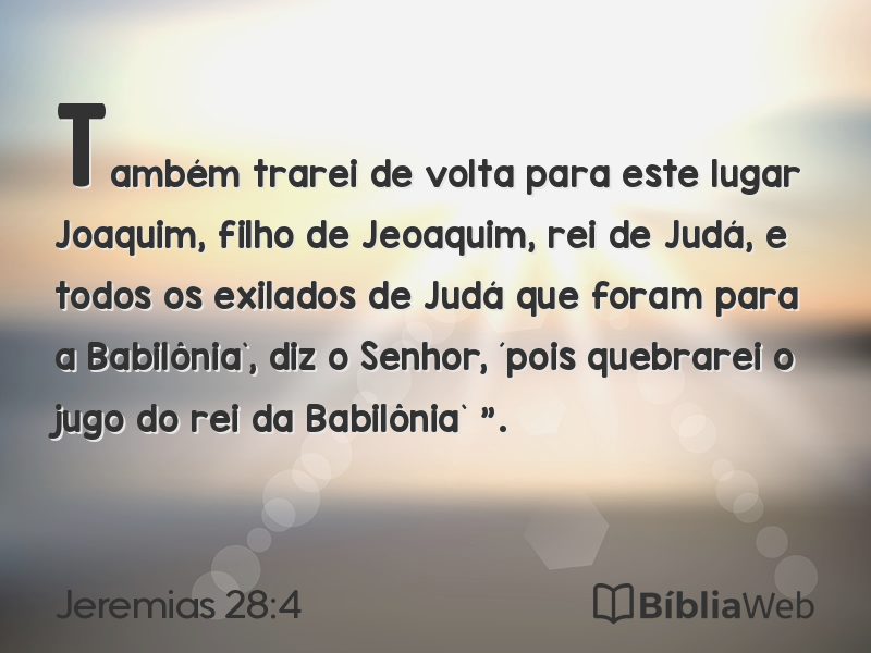 Jeremias 28:4 em imagem para compartilhar