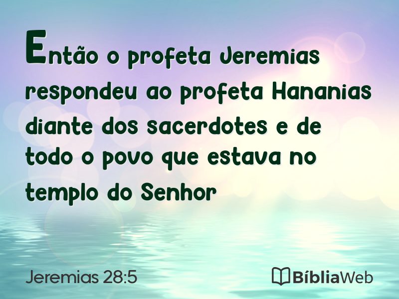 Jeremias 28:5 em imagem para compartilhar