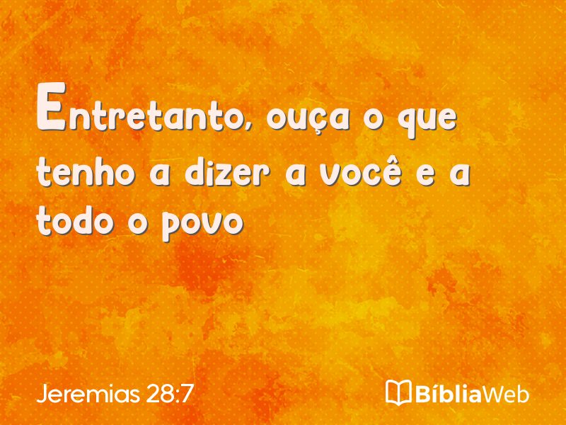 Jeremias 28:7 em imagem para compartilhar