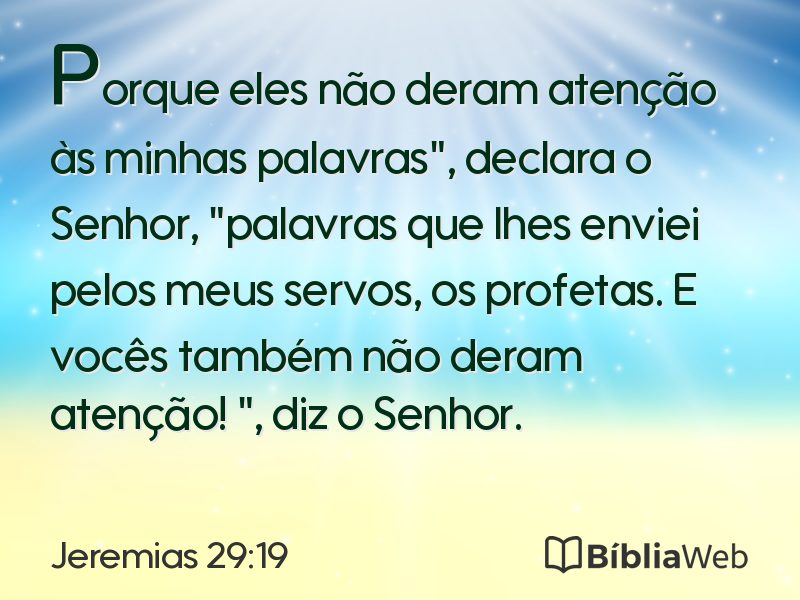 Jeremias 29:19 em imagem para compartilhar