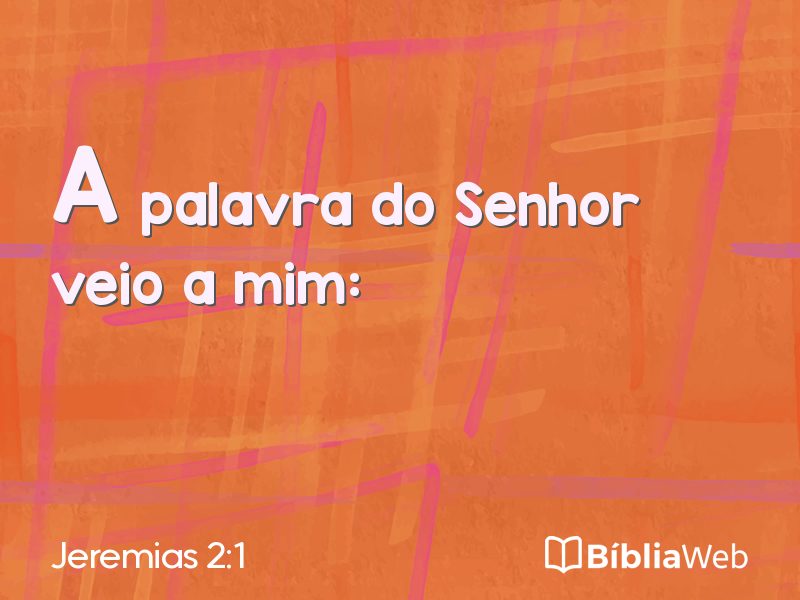 Jeremias 2:1 em imagem para compartilhar