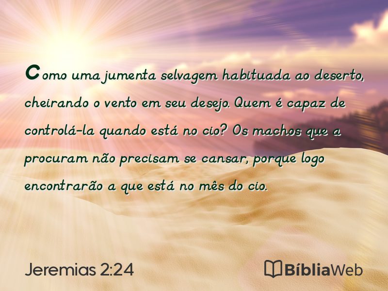 Jeremias 2:24 em imagem para compartilhar