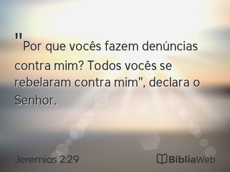 Jeremias 2:29 em imagem para compartilhar