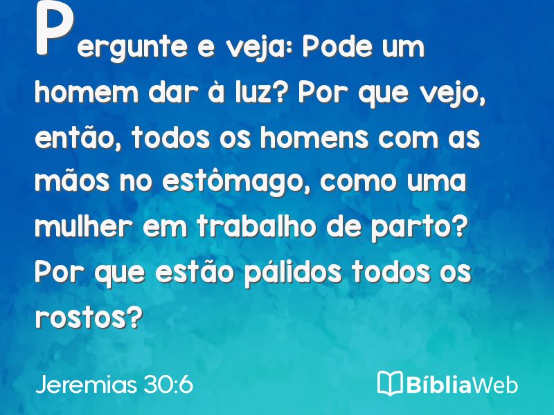 Jeremias 30:6 em imagem para compartilhar