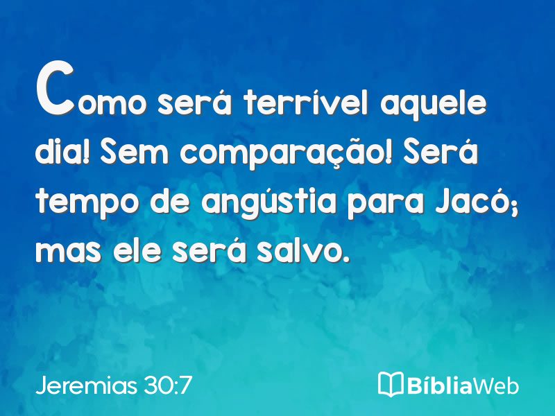 Jeremias 30:7 em imagem para compartilhar