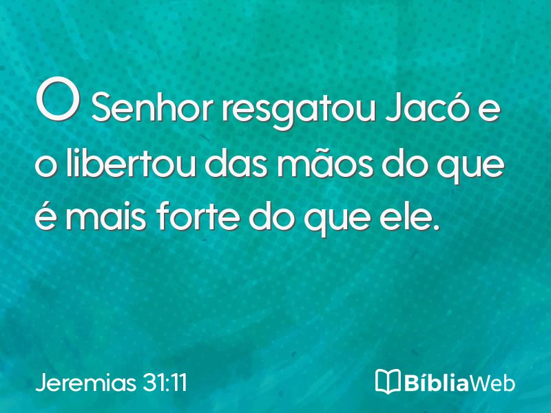 Jeremias 31:11 em imagem para compartilhar
