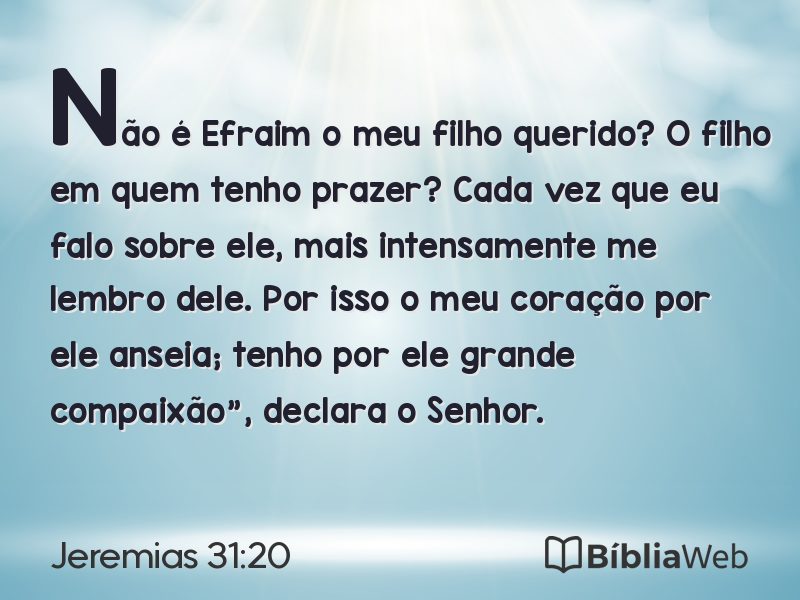 Jeremias 31:20 em imagem para compartilhar