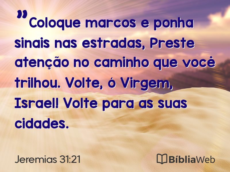 Jeremias 31:21 em imagem para compartilhar