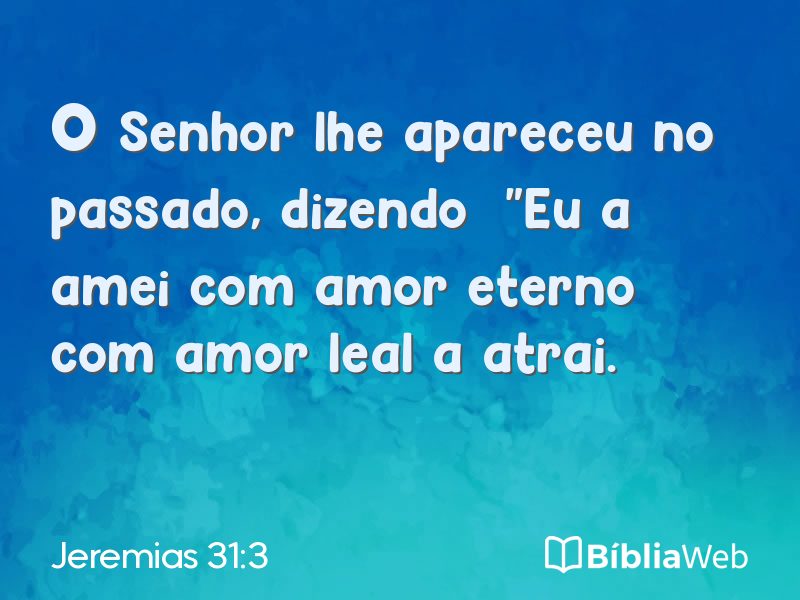 Jeremias 31:3 em imagem para compartilhar
