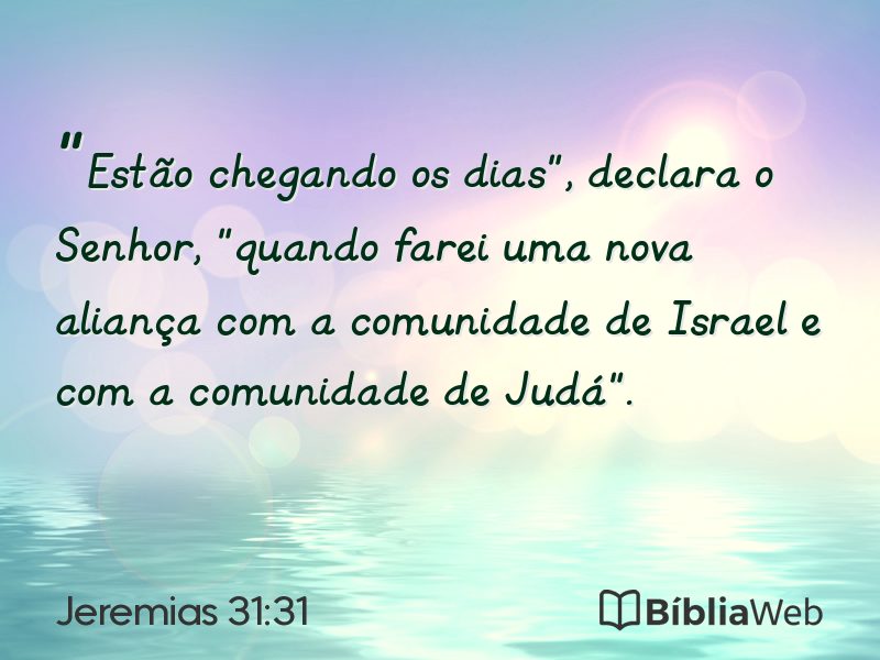 Jeremias 31:31 em imagem para compartilhar