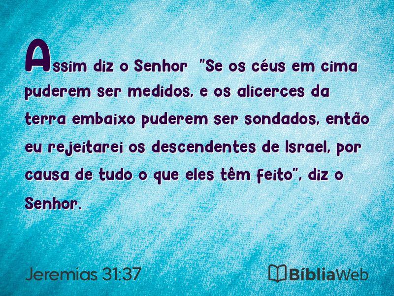 Jeremias 31:37 em imagem para compartilhar