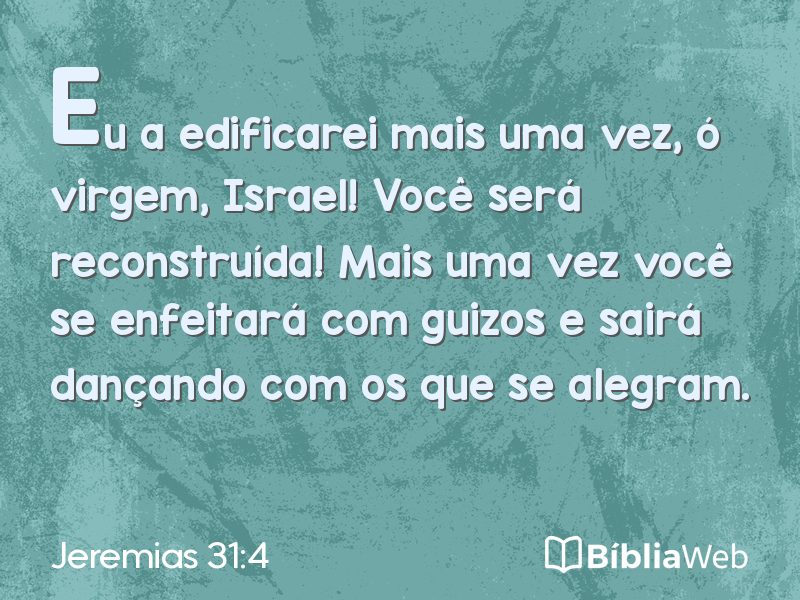Jeremias 31:4 em imagem para compartilhar