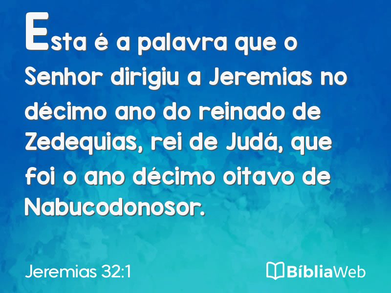 Jeremias 32:1 em imagem para compartilhar