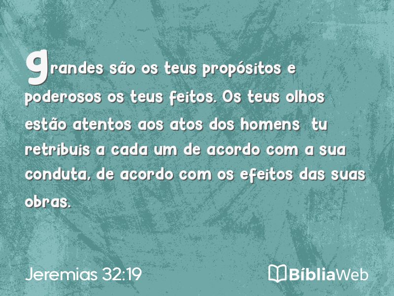 Jeremias 32:19 em imagem para compartilhar