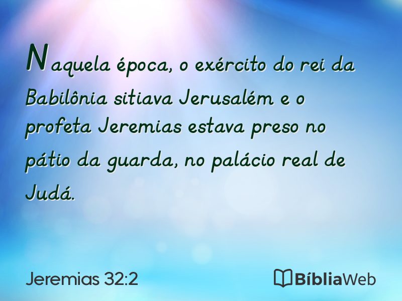 Jeremias 32:2 em imagem para compartilhar